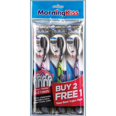 Morning Kiss Optimus Charcoal 4x12x3pcs (48 Units Per Carton)