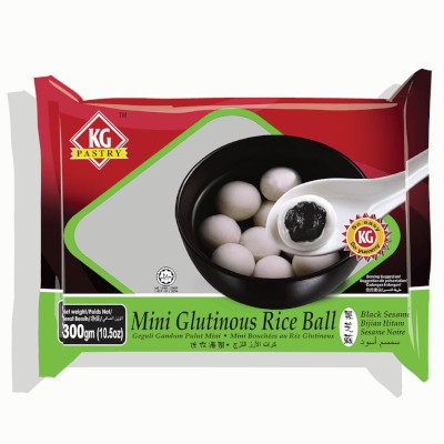 Mini Glutinous Rice Ball Black Sesame (300g) (24 Units Per Carton)