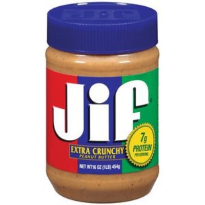 JIF Peanut Butter - Extra Crunchy 16oz Bottle (12 Units Per Carton)