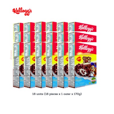 Kellog's Coco Loops 170g (18 Units Per Carton)