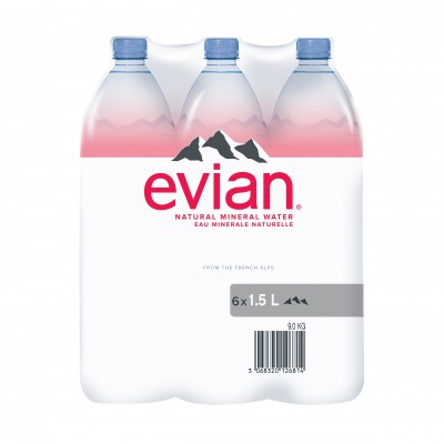 EVIAN Prestige Natural Mineral Water 1500ml Bottle (6 Units Per Carton)