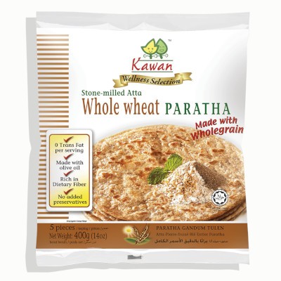 Whole Wheat Paratha (5 pcs - 400g) (24 Units Per Carton)