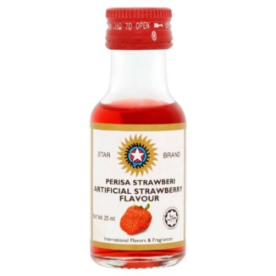 STAR BRAND Food Flavouring - Strawberry 25ml (12 Units Per Carton)