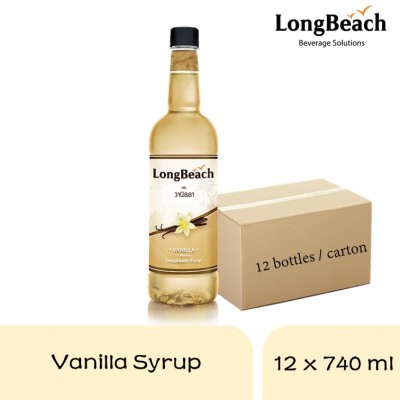 Long Beach Vanilla Syrup 740ml (12 bottles)