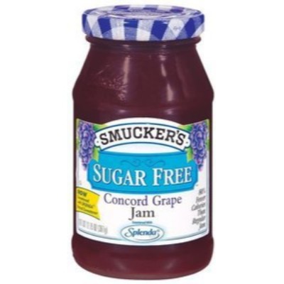 SMUCKER'S Sugar Free Concord Grape Jam 12.75oz  Bottle (8 Units Per Carton)