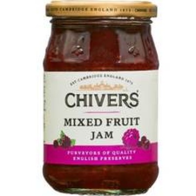 CHIVERS Mixed Fruits Jam 340gm Bottle (6 Units Per Carton)