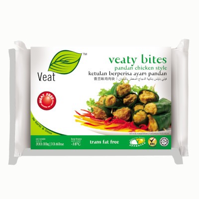 Veaty Bites Pandan Chicken (300g) (24 Units Per Carton)