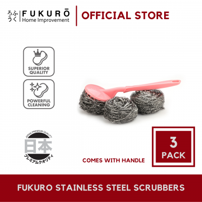 Fukuro Stainless Steel Scrubbers 25g with Handle