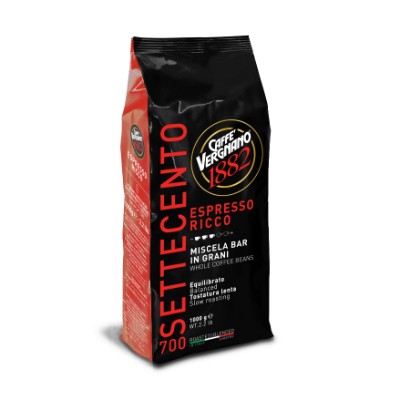 CAFFE VERGNANO Ricco 700 Coffee Beans 1kg (Unit)