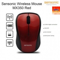 Sensonic Wireless Mouse MX350 Color Red Orignal Wireless Mouse 1 Year Warranty