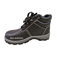 Mr. Rhino Safety Shoes, PU Series, Super Light, ( Mid Cut ) 5" black