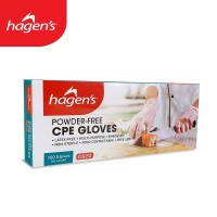 Hagen's CG7C Powder-free CPE Gloves (carton x 10 boxes x 100pcs)