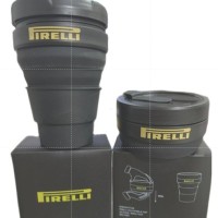 Limited Edition Pirelli 355ml Limited edition Pirelli collapsible SILICONE CUP camping hiking drinks bPa free