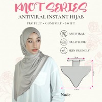 Knot Series Antiviral Instant Hijab - One Size