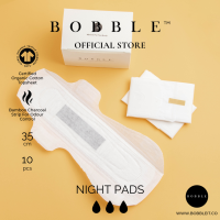 BOBBLE Organic Cotton Sanitary Pads - Night   Maternity Pads - Heavy Flow