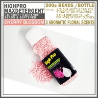 [READY STOCK] Highpro Laundry Fragrance Beads & Softener CHERRY BLOSSOM SCENTED (200gram per BOTTLE)