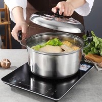 [IdEA]  16cm Stainless Steel Cookware set with Lid   Premium Cooking Pot Casserole with Lid