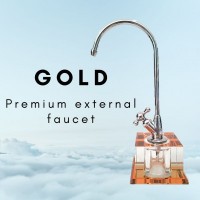 Acrylic Premium Gold Crystal Based External Faucet Tap For Water Filter or Water dispenser