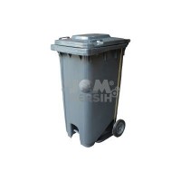 2 Wheel Waste Bin -Mobile garbage step on bins(grey)