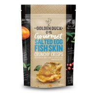 [HALAL] The Golden Duck Gourmet Salted Egg Yolk Fish Skin Crisps (125g)