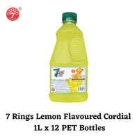 7 Rings - Lemon Flavoured Cordial (12 bottles x 1000ml)