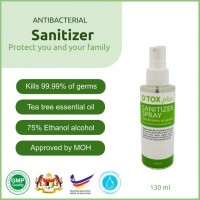 D'Tox plus hand sanitizer 130ml spray (70 Units Per Carton)