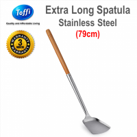 [TOFFI]  79cm Extra Long Spatula Stainless Steel Wooden Handle  (K2017)