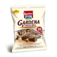 LOACKER Gardena Fingers Hazelnut 125gm Pack (8 Units Per Carton)