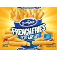 SIMPLOT 10mm Straight Cut French Fries 1,000gm Pack (12 Units Per Carton)