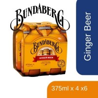 BUNDABERG GINGER BEER 375ML X 4 X 6