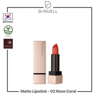 [Ready Stock]Dr Nuell: Matte Lipstick-02 Rose Coral-3.5g