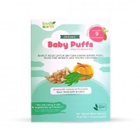 Organic Baby Puffs Amaranth Leaves, Pumpkin 40G (10G X 4 Serving) (400g Per Unit)