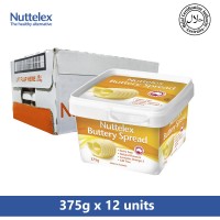 NUTTELEX MARGARINE SPREAD, BUTTERY 375G X 12