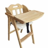 IPlus Korea KB01 Baby High Chair Wooden Foldable Chair Folding Baby Chair Feeding Dining Chair