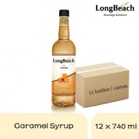 Long Beach Caramel Syrul 740ml (12 bottles)