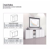 AMBER FURNITURE Side Cabinet (White/ Grey) (1 Units Per Carton)
