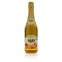 MAY Peach Sparkling Juice 750ml Bottle    (12 bottles per carton) Imported from Spain