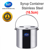 [TOFFI] 16.5cm Syrup  Soup  Porridge Container  Bekas Air Gula Sup Stainless Steel (K9016)