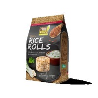 RICEUP - RICE ROLLS with SOUR CREAM & ONION & OLIVE OIL 50g (18 Units Per Carton)