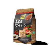 RICEUP -RICE ROLLS with PIZZA & OLIVE OIL 50g (18 Units Per Carton)