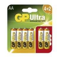 GP Ultra Alkaline Battery 4+2S AA - GP15AU-C6 (Unedited) (1 Units Per Outer)