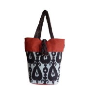 # AA 01 - TOSSA Fashion Jute Bag / Red&Black (500 gm. Per Unit)