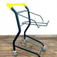 Shopping Trolley Two-Tier (Black)