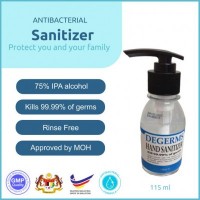 Degerms hand sanitizer 115ml (50 Units Per Carton)