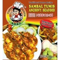 Curry Queen, Sambal Tumis Anchovy Seafood Curry Paste 180g (96 Units Per Carton)
