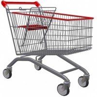 Shopping Trolley Cart 125L (Zinc)