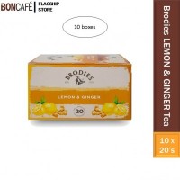 Brodies Lemon & Ginger Tea 10boxes (20sachets each)