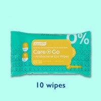 Alcosm Antibacterial Eco Wipes - 10 wipes (100 Packs Per Carton)