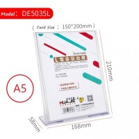 A5 Acrylic L-Shape Display Stand   Brochure Holder