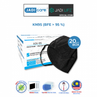 [Ready Stock Malaysia] Jadi Care 20 Pieces KN95 5-Ply 5 Layer Black Disposable Face Masks